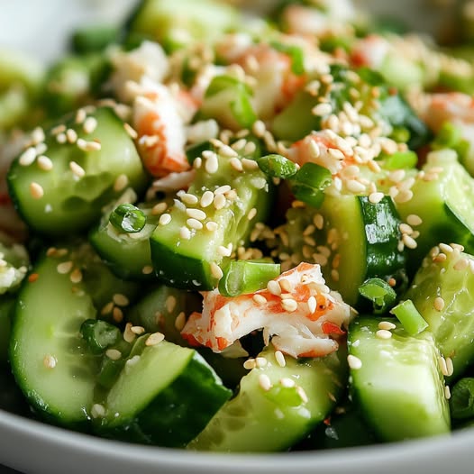 California Roll Cucumber Salad