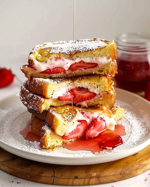 Strawberry Stuffed French Toast
