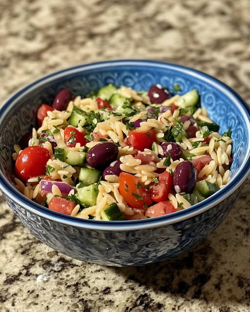 Greek Orzo Pasta Salad