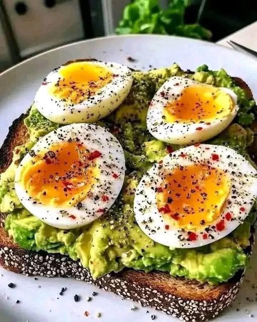 Avocado Egg Salad Toast with Paprika