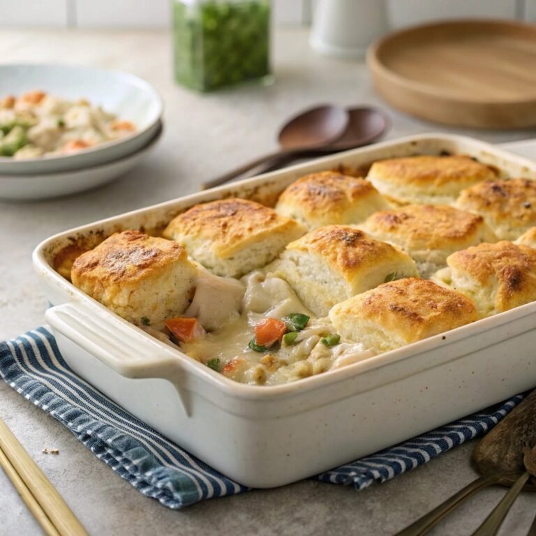 Chicken Cobbler Casserole