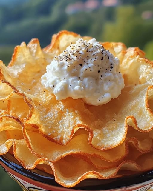 Crispy Cottage Cheese Chips