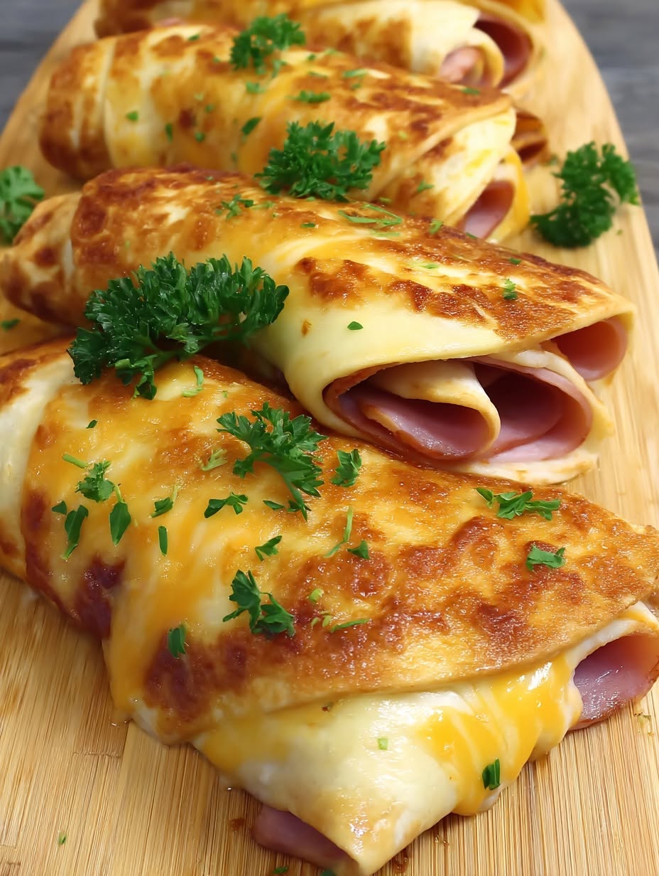air-fryer-chicken-ham-cheese-wraps