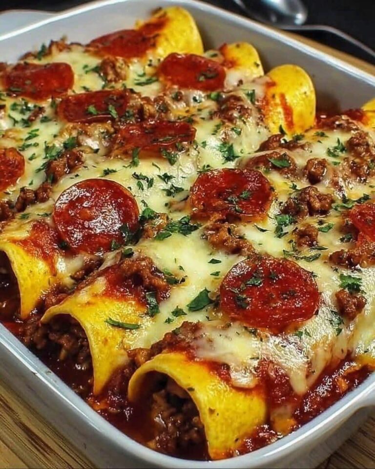 Pepperoni Pizza Enchiladas