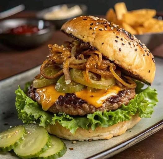 Dill Pickle Chicken Smash Burgers