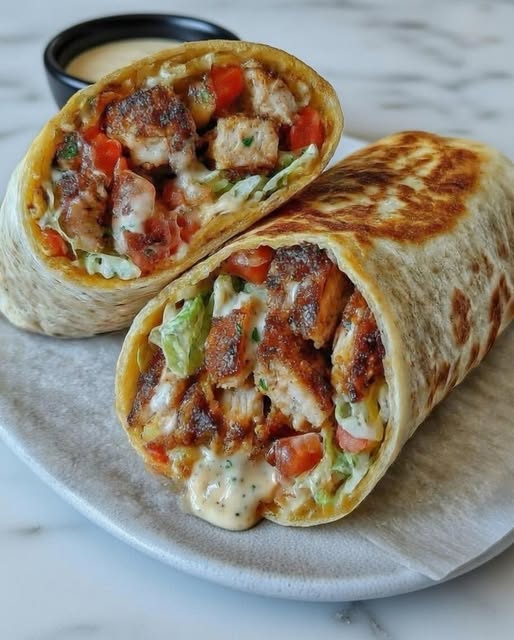 Dill Pickle Ranch Smash Chicken Wraps with Crispy Tortilla Crunch