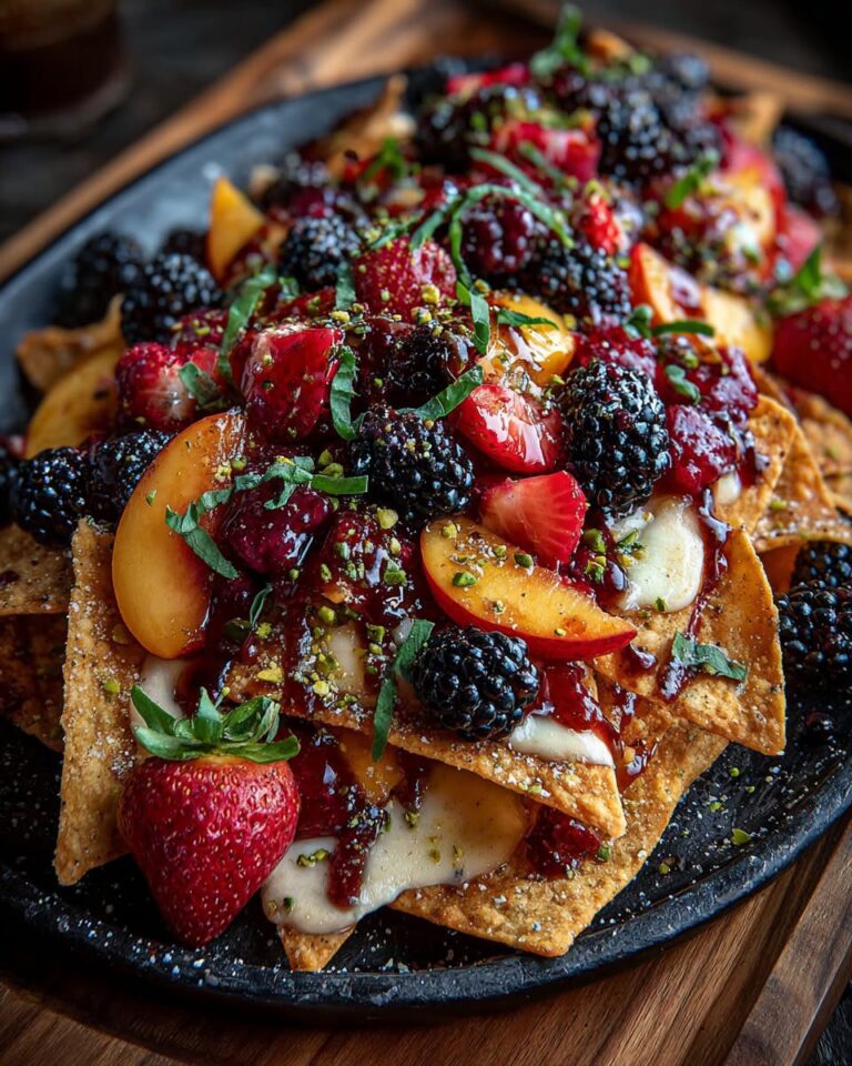 peach-blackberry-strawberry-brie-nachos-with-honey