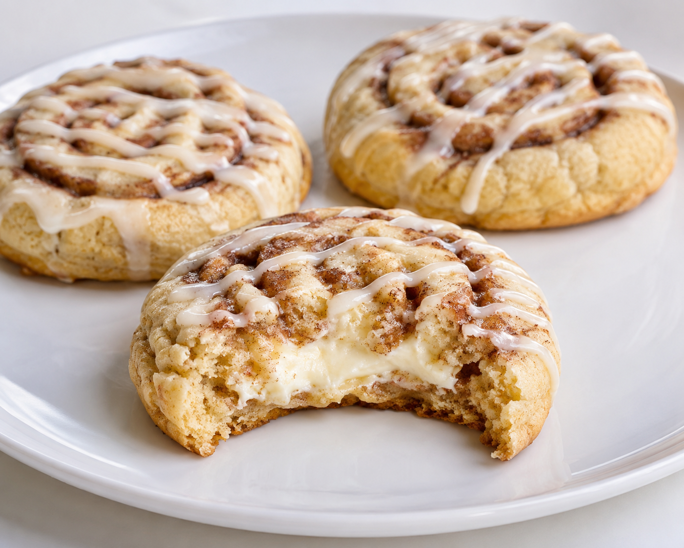 Cinnamon Roll Cheesecake Cookies