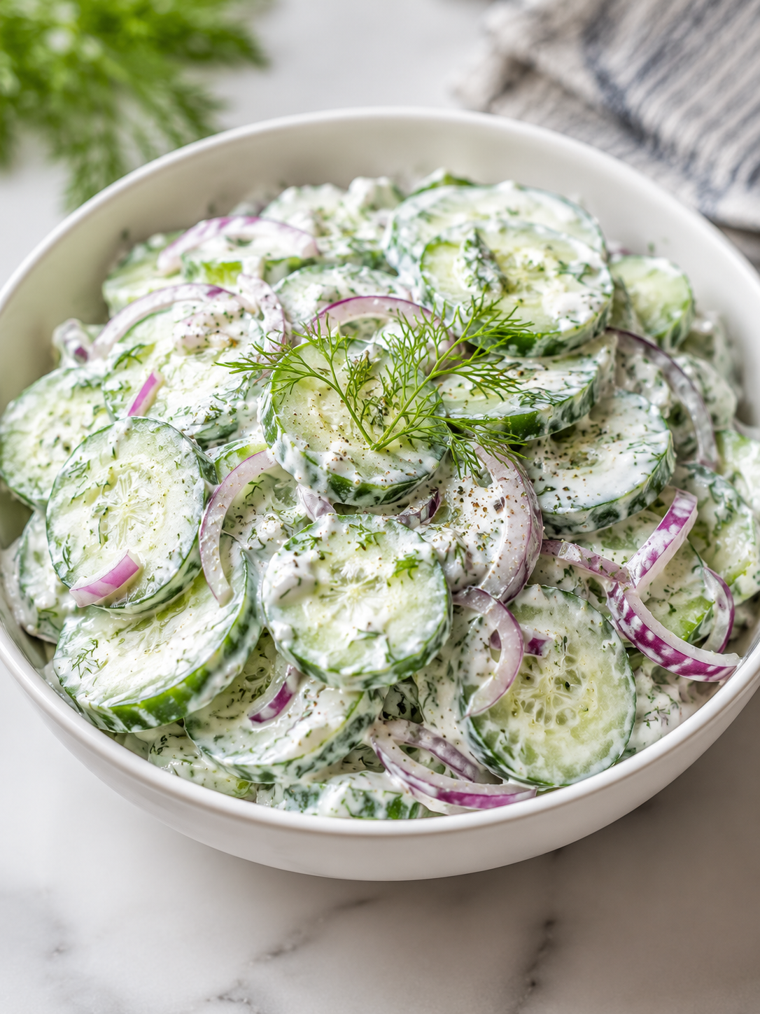 Creamy Cucumber Salad