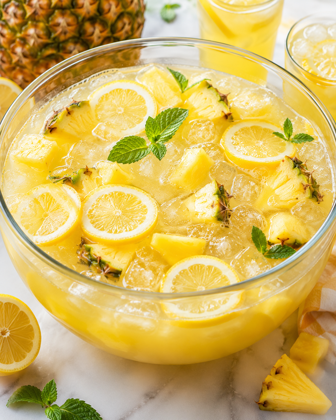 Summer Pineapple Lemonade Punch